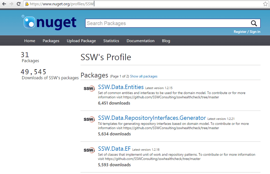 SSW nuget