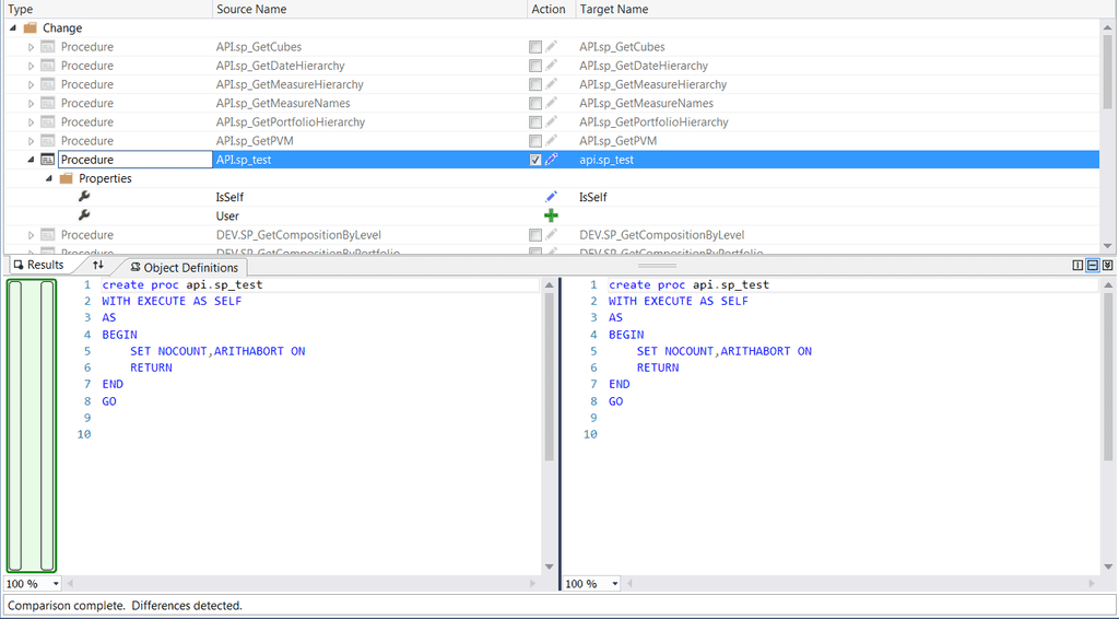 microsoft schema compare