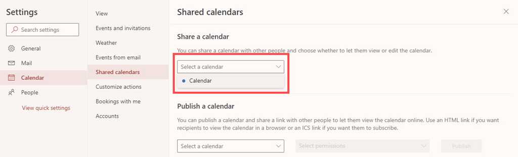 selectcalendarweb