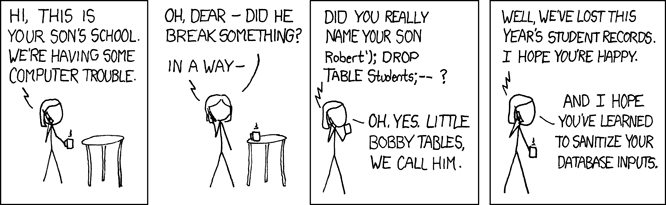 ParameterizeSqlInputsXKCD