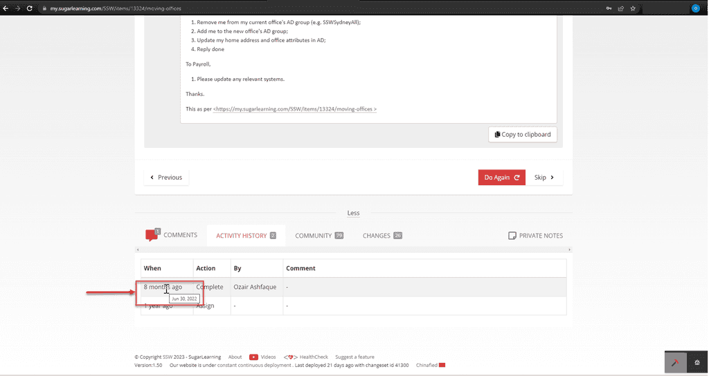 good example sugarlearning date time on tooltip