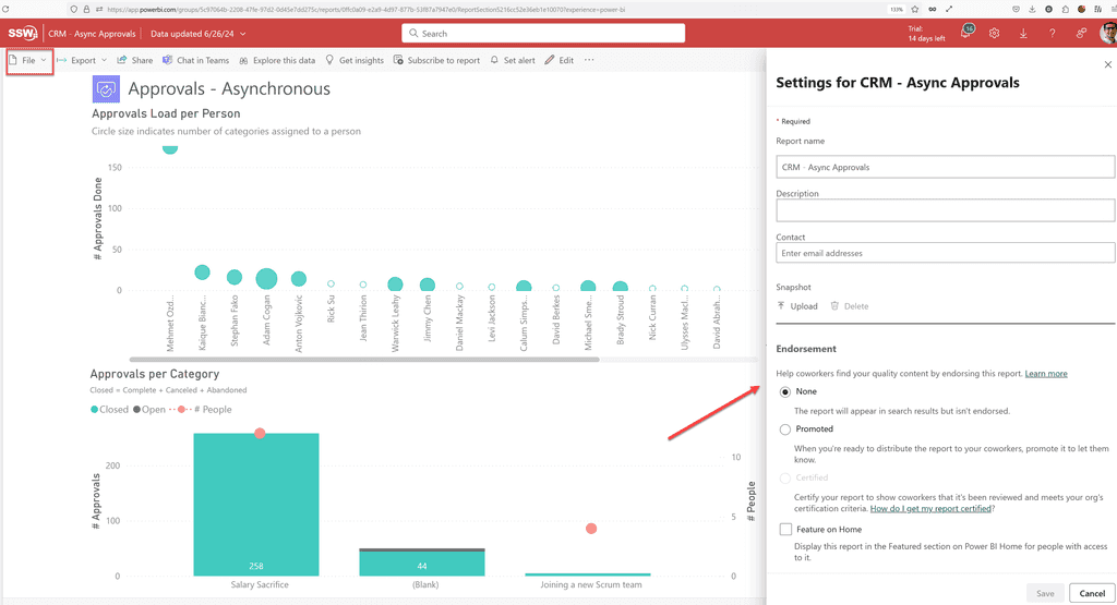 bad example no history in powerbi service 2