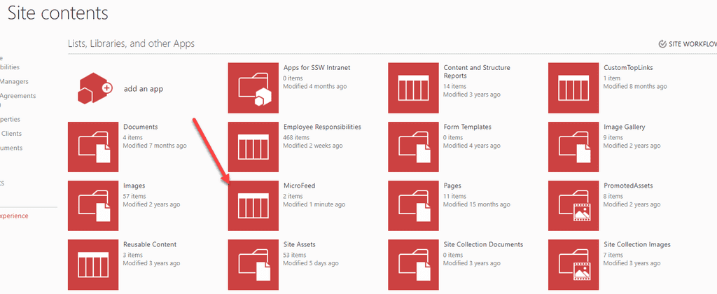 microfeed sharepoint